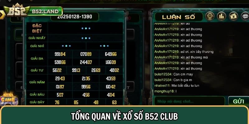 Xổ Số B52 Club 1 Tổng quan về xổ số B52 Club